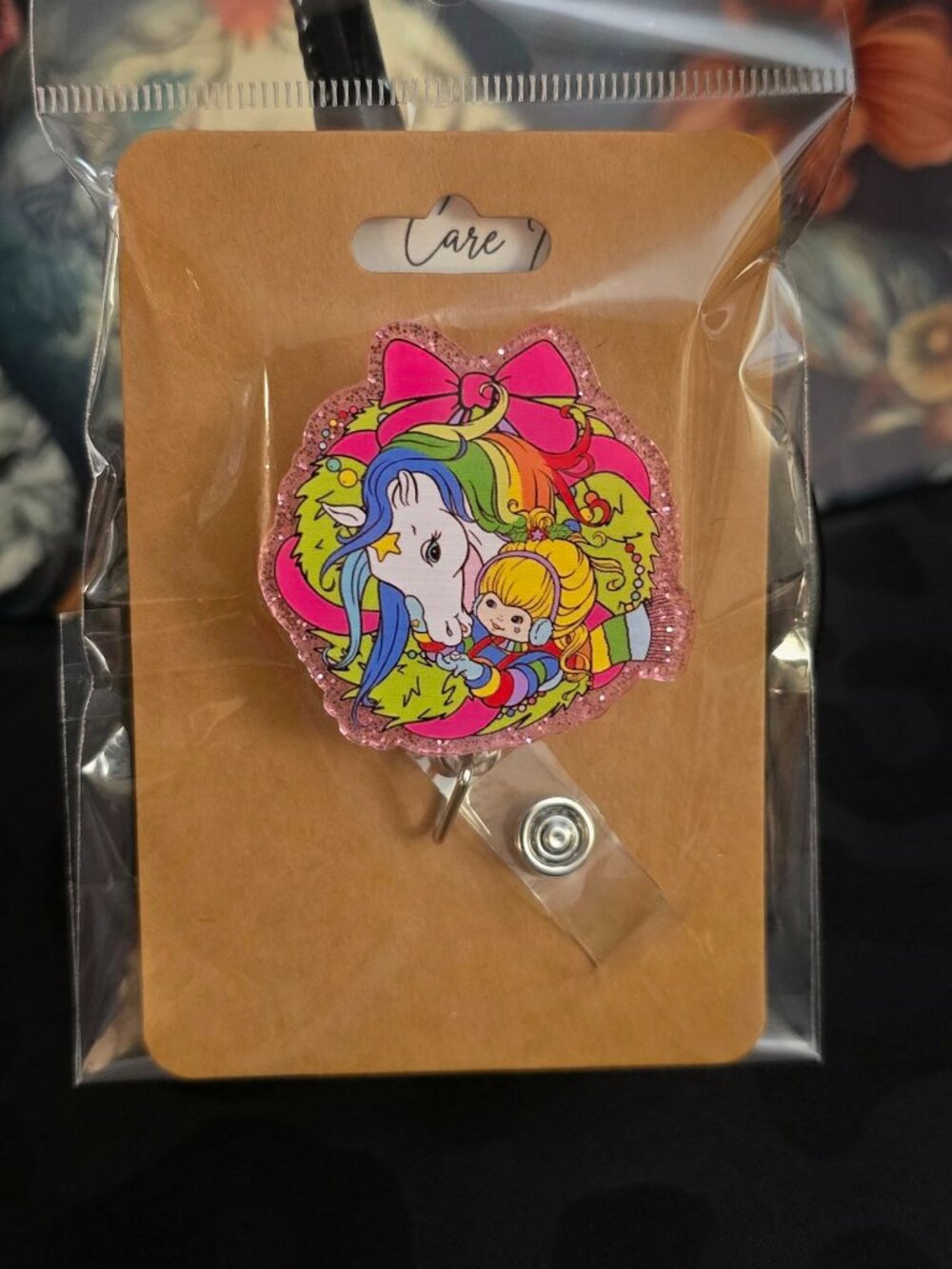 Rainbow Brite Novelty Acrylic Badge Reel ID Holder